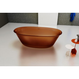 Прозрачная ванна ABBER Kristall AT9707Opal коричневая