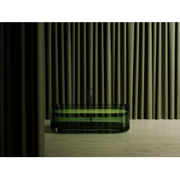 Прозрачная ванна ABBER Kristall AT9708Emerald зеленая