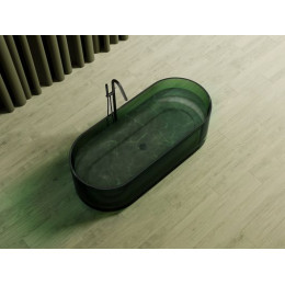 Прозрачная ванна ABBER Kristall AT9708Emerald зеленая