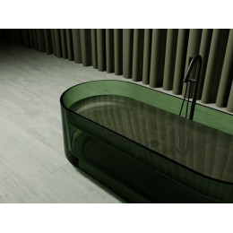 Прозрачная ванна ABBER Kristall AT9708Emerald зеленая
