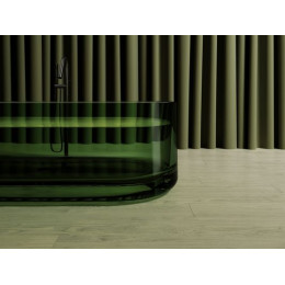 Прозрачная ванна ABBER Kristall AT9708Emerald зеленая