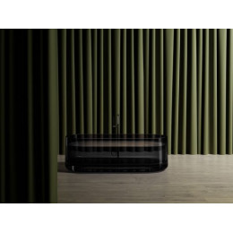 Прозрачная ванна ABBER Kristall AT9708Onyx черная