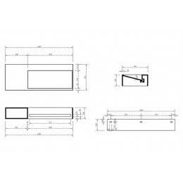 Тумба с раковиной ABBER Stein AS2640-1.2 L подвесная, белая матовая