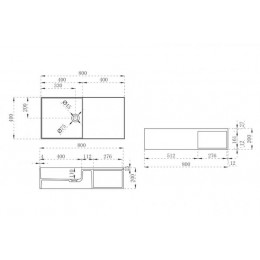 Тумба с раковиной ABBER Stein AS2649-0.8 подвесная, белая матовая