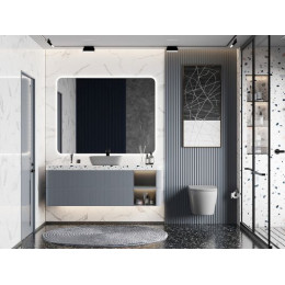 Унитаз ABBER Bequem AC1102MG подвесной серый матовый, безободковый