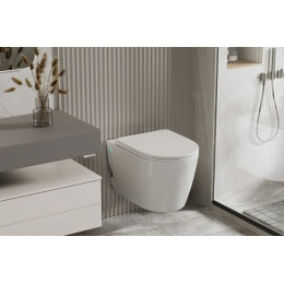 Унитаз ABBER Bequem AC1106P подвесной белый с импульсным смывом