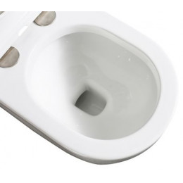 Унитаз ABBER Bequem AC1114P приставной белый с импульсным смывом