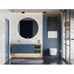 Унитаз ABBER Rechteck AC1201T подвесной белый, безободковый, смыв торнадо