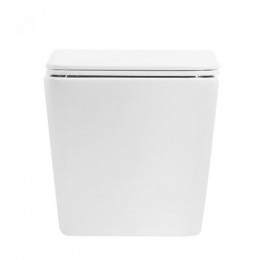 Унитаз ABBER Rechteck AC1201T подвесной белый, безободковый, смыв торнадо
