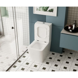 Унитаз ABBER Rechteck AC1210 компакт белый, безободковый