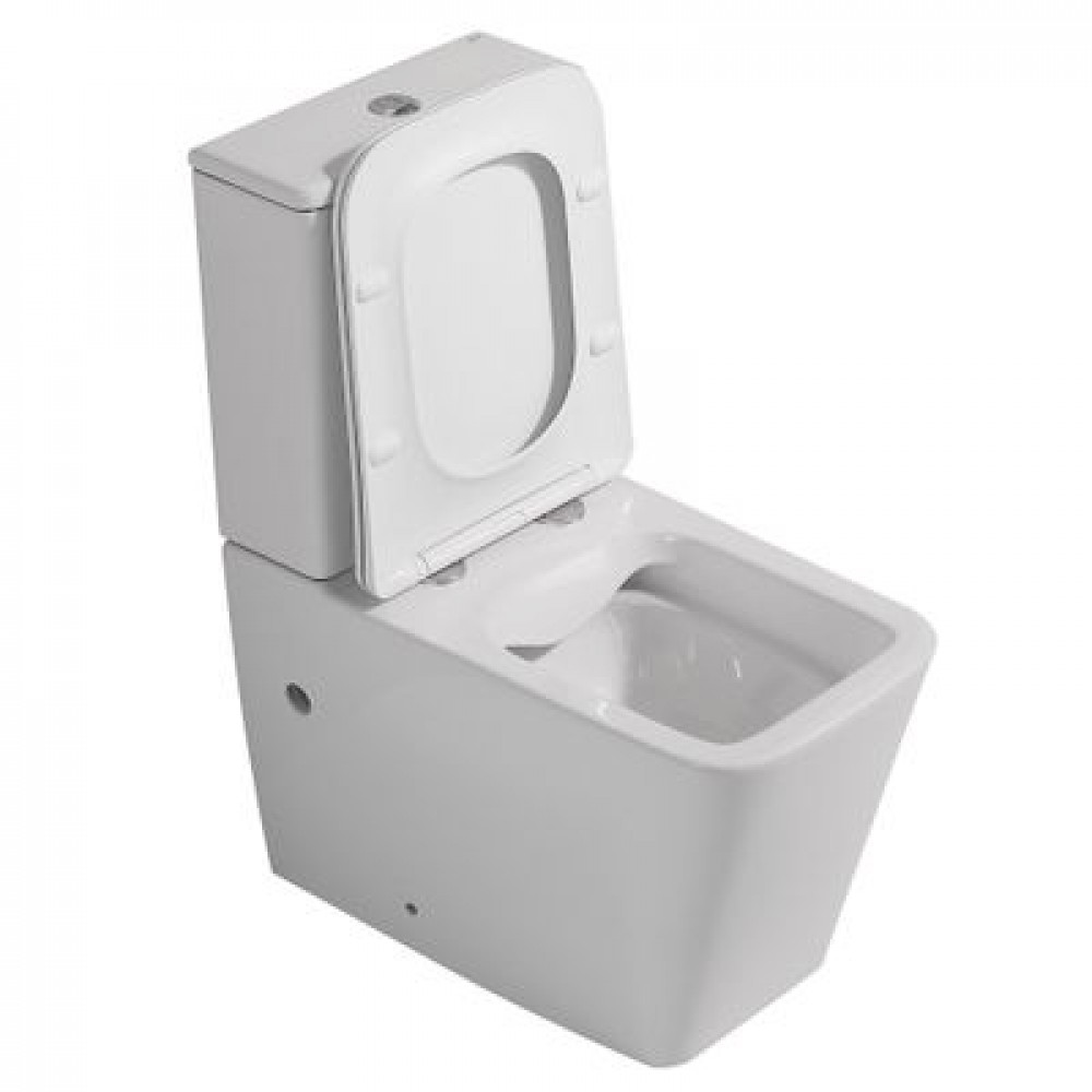 Унитаз ABBER Rechteck AC1210 компакт белый, безободковый