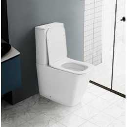 Унитаз ABBER Rechteck AC1210TMW компакт белый матовый, безободковый, смыв торнадо