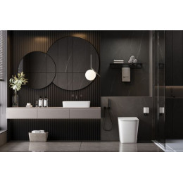 Унитаз ABBER Rechteck AC1213P приставной белый с импульсным смывом