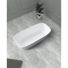 Ванна из искусственного камня ABBER Stein AS9612-1.7 белая матовая