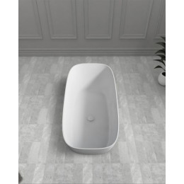 Ванна из искусственного камня ABBER Stein AS9612-1.7 белая матовая