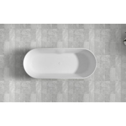 Ванна из искусственного камня ABBER Stein AS9614 белая матовая