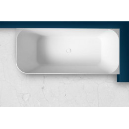 Ванна из искусственного камня ABBER Stein AS9621-1.7 R белая матовая