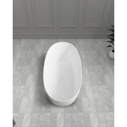 Ванна из искусственного камня ABBER Stein AS9624-1.6 белая матовая