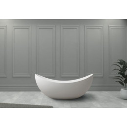 Ванна из искусственного камня ABBER Stein AS9633 белая матовая