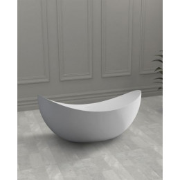 Ванна из искусственного камня ABBER Stein AS9633 белая матовая