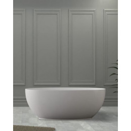 Ванна из искусственного камня ABBER Stein AS9641-1.3 белая матовая