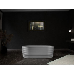 Ванна из искусственного камня ABBER Stein AS9650 белая матовая