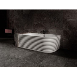 Ванна из искусственного камня ABBER Stein AS9651 L белая матовая