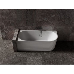 Ванна из искусственного камня ABBER Stein AS9651 L белая матовая