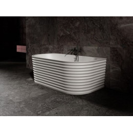 Ванна из искусственного камня ABBER Stein AS9652 белая матовая