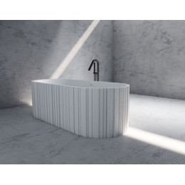 Ванна из искусственного камня ABBER Stein AS9653 белая матовая