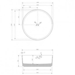 Ванна из искусственного камня ABBER Stein AS9679 белая матовая