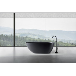 Ванна из искусственного камня ABBER Dortmund AM9911B черная матовая