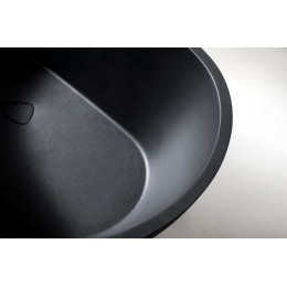 Ванна из искусственного камня ABBER Dortmund AM9911B черная матовая