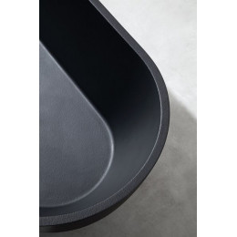 Ванна из искусственного камня ABBER Frankfurt AM9941B черная матовая