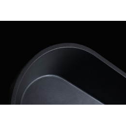 Ванна из искусственного камня ABBER Frankfurt AM9941B черная матовая