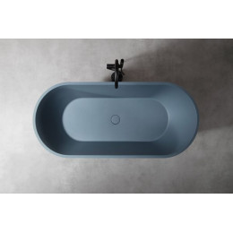 Ванна из искусственного камня ABBER Frankfurt AM9941G серая матовая