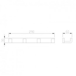 Вешалка на 4 крючка ABBER Westen AA1751G золото матовое