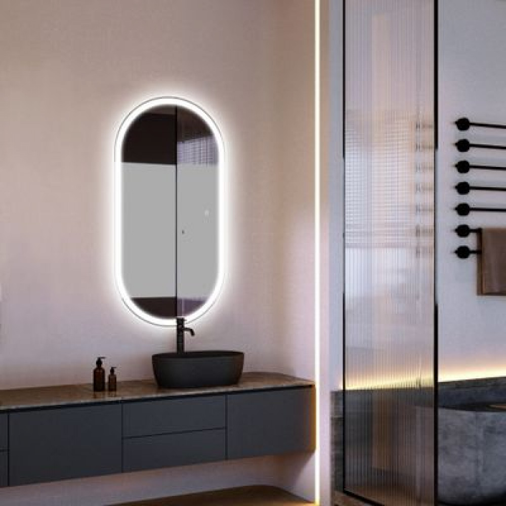 Зеркало ABBER Kontur AG6303S-1.0 с подсветкой, сенсорный выключатель, диммер