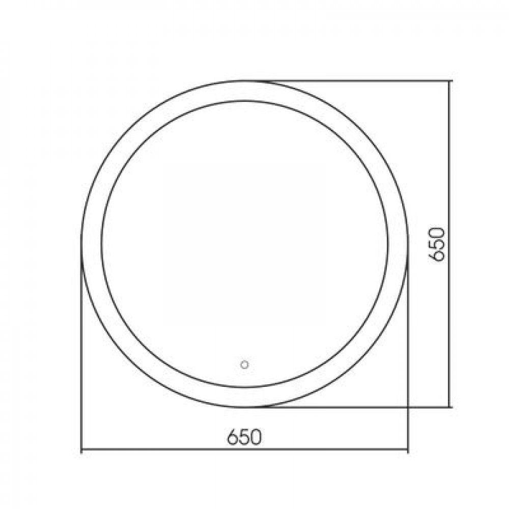 Зеркало ABBER Mond AG6202S-0.65 с подсветкой, сенсорный выключатель, диммер