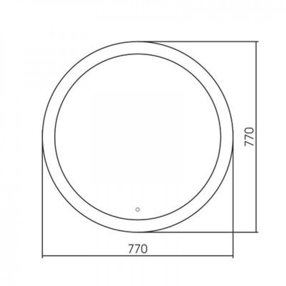 Зеркало ABBER Mond AG6202SL-0.77 с подсветкой, сенсорный выключатель, диммер