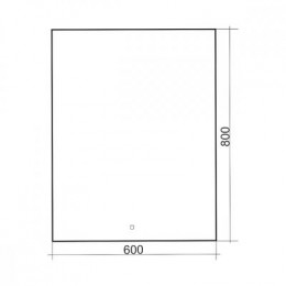 Зеркало ABBER See AG6103S-0.6 с подсветкой, сенсорный выключатель, диммер