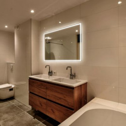 Зеркало ABBER See AG6108SL-0.8 с подсветкой, сенсорный выключатель, диммер