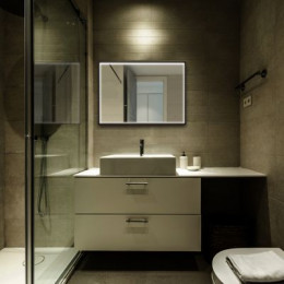 Зеркало ABBER See AG6110SCL-0.8 с подсветкой, бесконтактный выключатель, диммер, черный