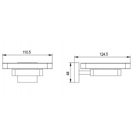 Мыльница стекло Timo Selene (10022/00)