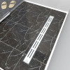 Душевой лоток TIMO Drain Protect 700 с вставкой DG20, сатин (DP20700-DG20700)