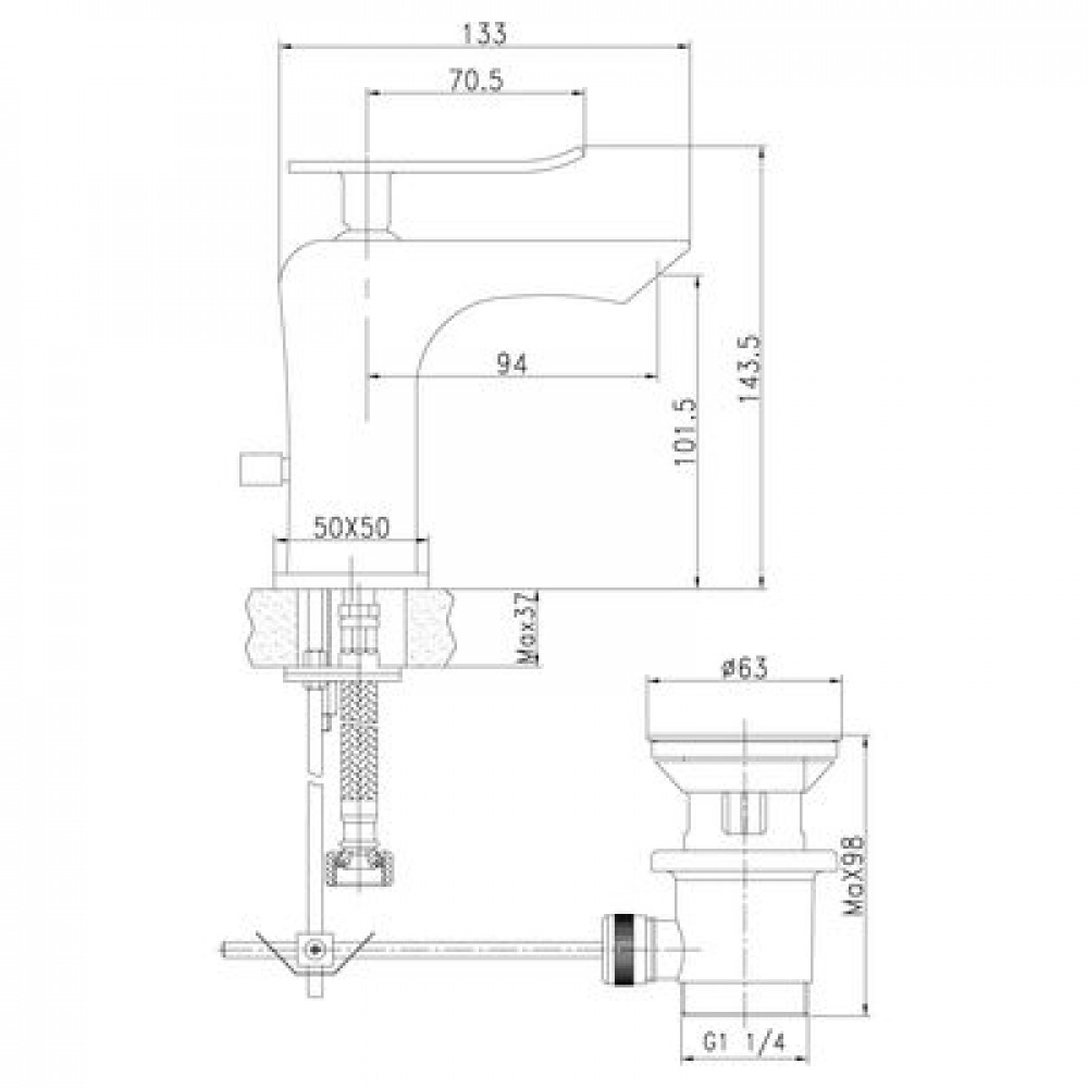 Смеситель для раковины Lemark Contest (LM5806CW)