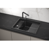 Кухонная мойка GRANULA Kitchen Space (6004, ШВАРЦ)