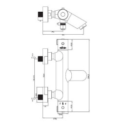 Термостат для ванны и душа ESKO Mikros (T3054)