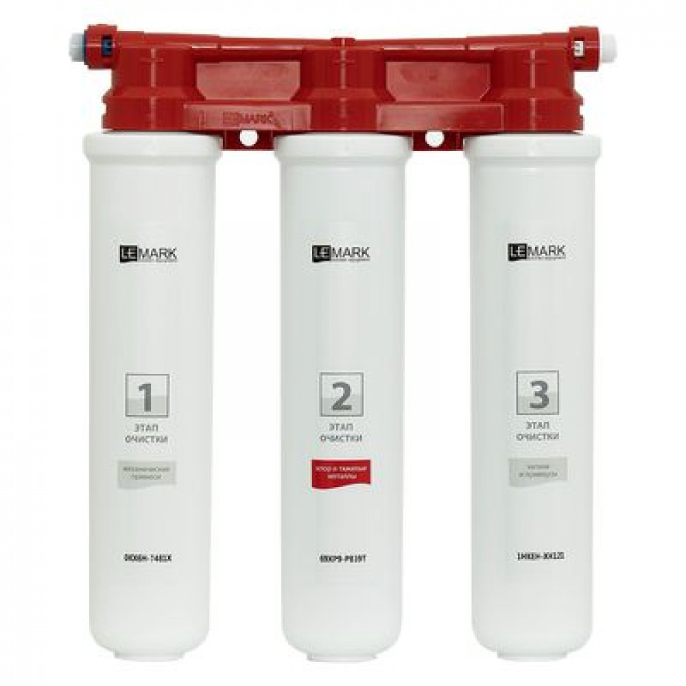 Комплект Lemark Смеситель LM3074C для кухни с гибким изливом + Фильтр BASIC для очистки воды от хлора и вредных примесей (LM3074C085)