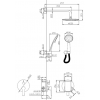 Душевая система скрытого монтажа ESKO (6in1 SB)
